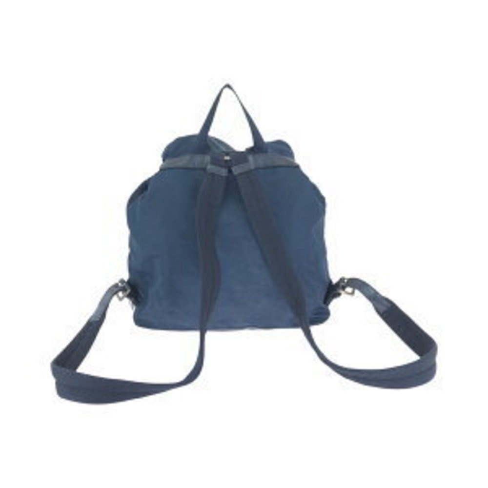 Prada Nylon Triangular Backpack Blue Tessuto - image 1